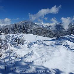 Vallée de la Durance sous la neige
