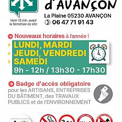 Décheterie de l'Avance