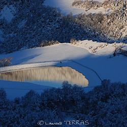 Le Miroir. lac artificiel de Piégut