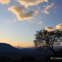 Soleil couchant sur Céüse